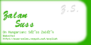 zalan suss business card